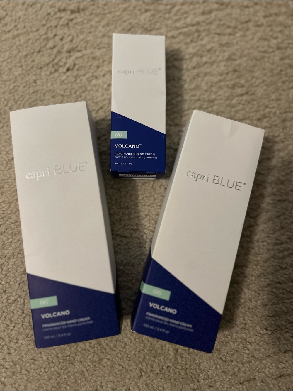capri BLUE Volcano Fragranced Hand Cream - White & Navy